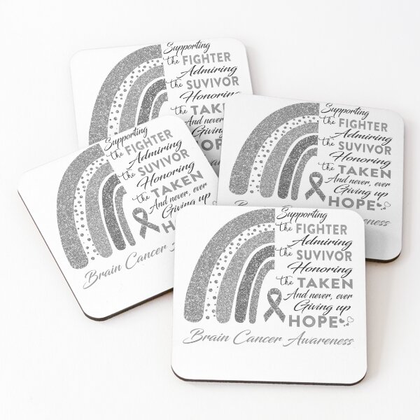 Item preview, Brain Cancer Warrior Supporting Fighter  Awareness designed and sold by Gillosina.