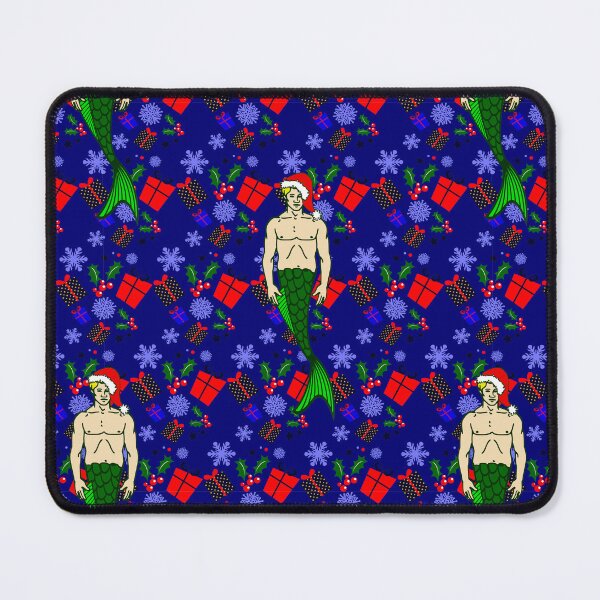 Item preview, santa blonde merman christmas mermaid ugly xmas gifts designed and sold by Gossip Rag.