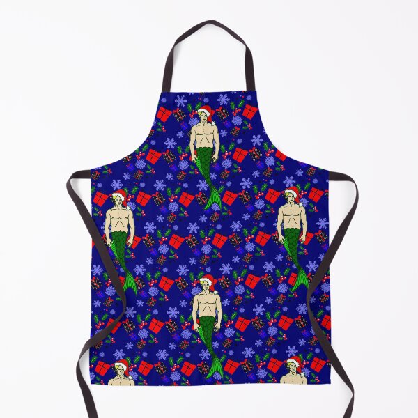 Item preview, santa blonde merman christmas mermaid ugly xmas gifts designed and sold by Gossip Rag.