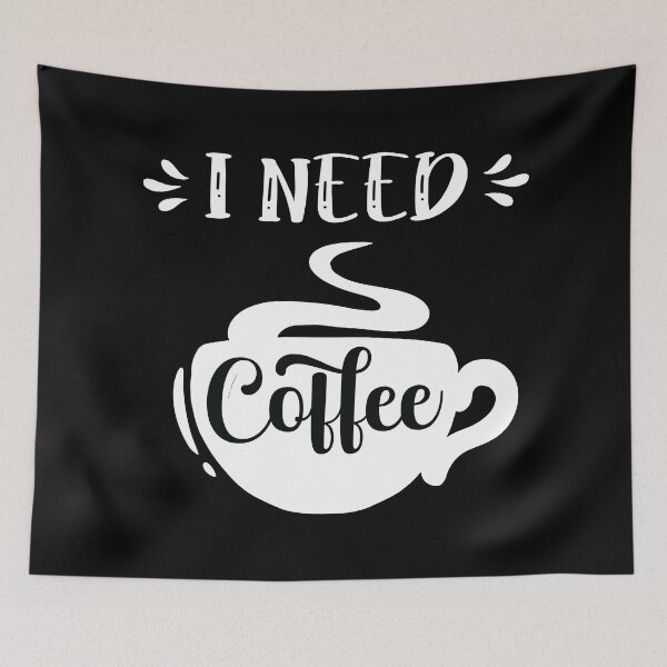Artikelvorschau, ICH BRAUCHE KAFFEE entworfen und verkauft von Stylish-Print.