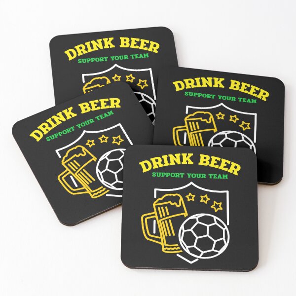 Item preview, DRINK BEER AND SUPPORT YOUR TEAM - SOCCER designed and sold by MJ96-PRO.