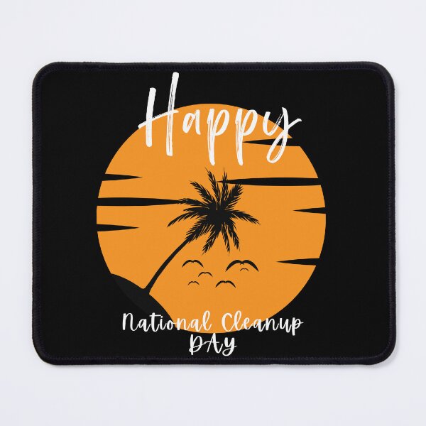 Item preview,  World national cleanup day, vibrant cool black white and orange illustration. designed and sold by Coolclassy.