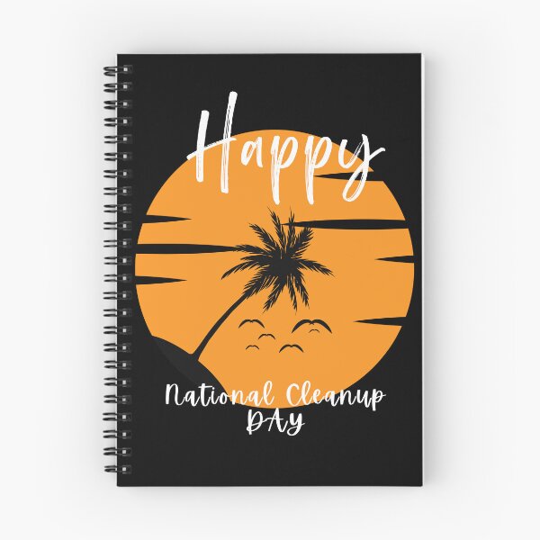 Item preview,  World national cleanup day, vibrant cool black white and orange illustration. designed and sold by Coolclassy.