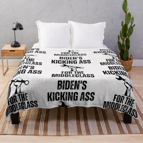 Item preview, Biden's Kicking Ass For The Middleclass Political Black Text Design designed and sold by EarthArtDesigns.