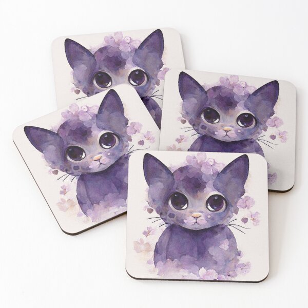Item preview, Cute Cat with Flowers designed and sold by TheLovelyPets.