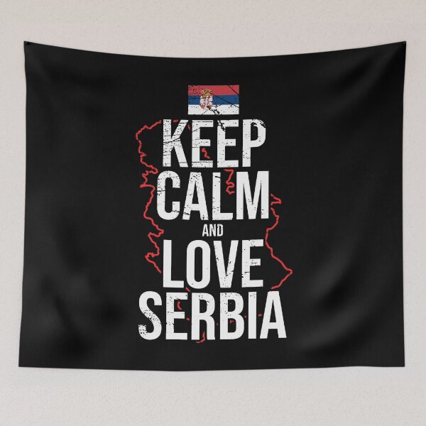 Item preview, Keep calm and love Serbia designed and sold by Mila1946.