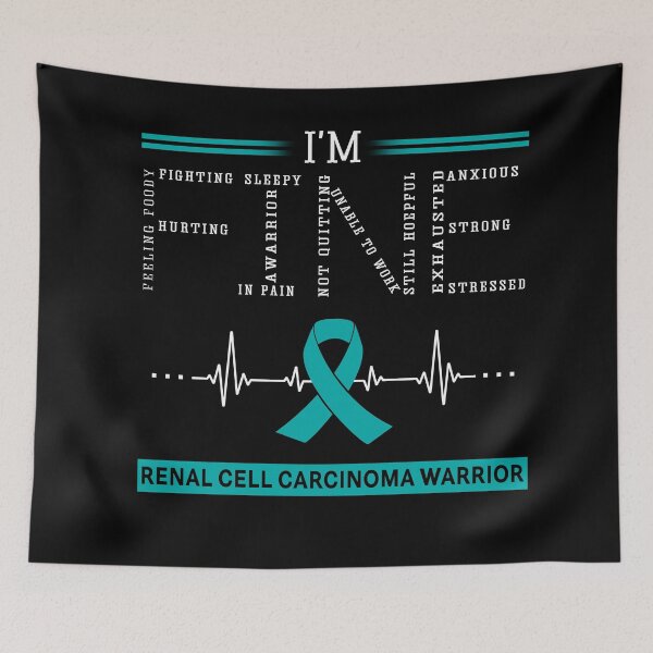 Item preview, I'm Fine Renal Cell Carcinoma Warrior Support Renal Cell Carcinoma Awareness Gifts designed and sold by rechardtee.