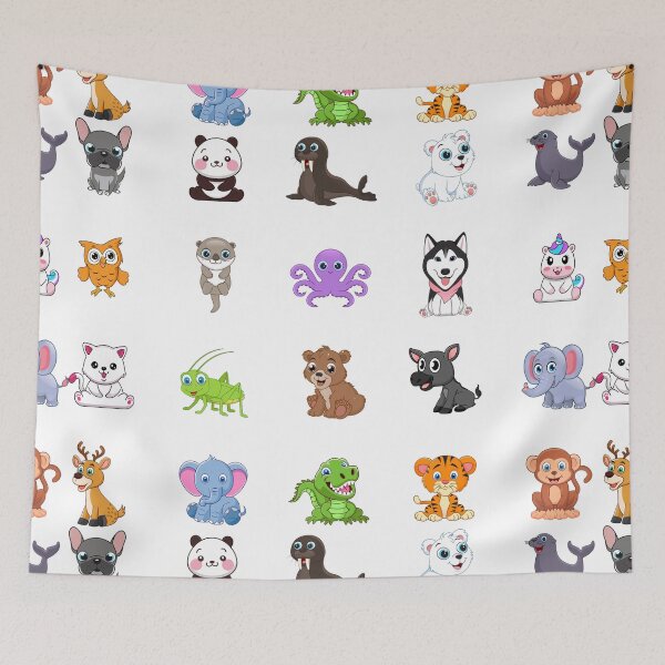 Item preview, Multiple Cute Animals Sticker pack designed and sold by RafaelLima7.