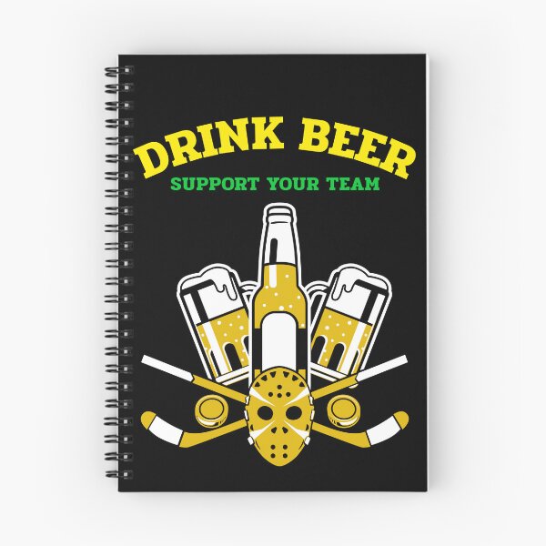 Item preview, DRINK BEER AND SUPPORT YOUR TEAM - HOCKEY designed and sold by MJ96-PRO.