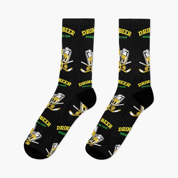 Item preview, DRINK BEER AND SUPPORT YOUR TEAM - HOCKEY designed and sold by MJ96-PRO.