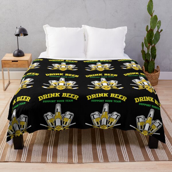 Item preview, DRINK BEER AND SUPPORT YOUR TEAM - HOCKEY designed and sold by MJ96-PRO.