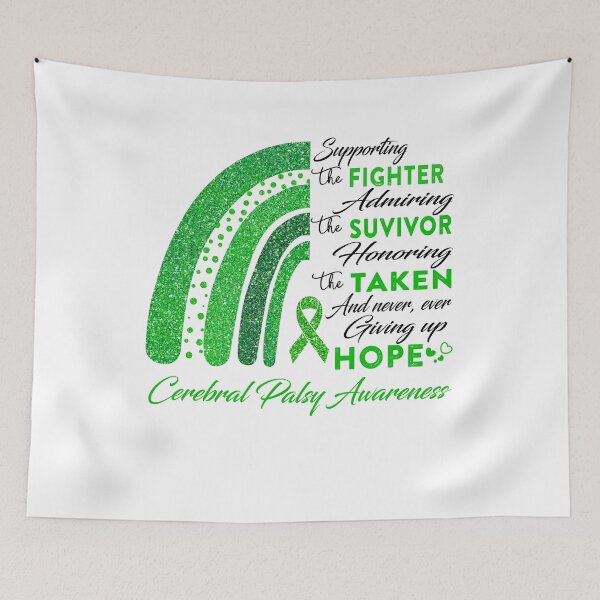 Item preview, Cerebral Palsy Warrior Supporting Fighter  Awareness designed and sold by Gillosina.