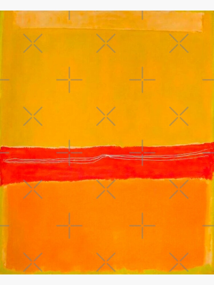 "mark rothko painting, yellow, orange,red, artwork by mark rothko" Sticker for Sale by gstavia