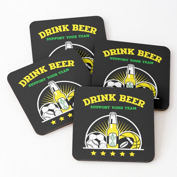 Item preview, DRINK BEER AND SUPPORT YOUR TEAM  designed and sold by MJ96-PRO.