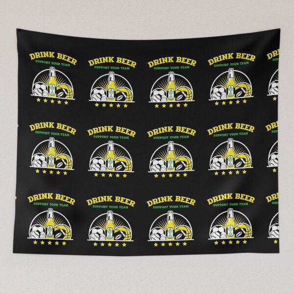 Item preview, DRINK BEER AND SUPPORT YOUR TEAM  designed and sold by MJ96-PRO.