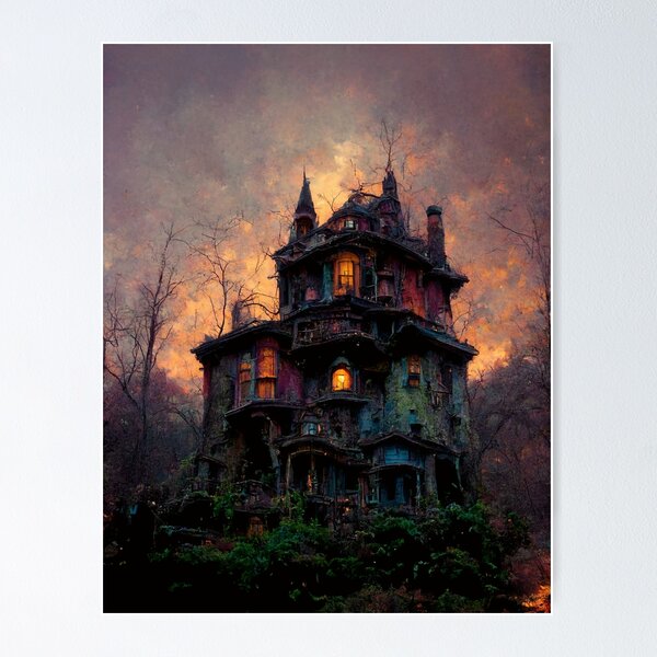 Item preview, Cozy Halloween Haunted House designed and sold by LeahTT.