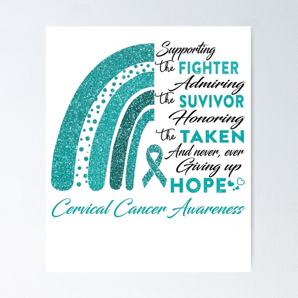 Item preview, Cervical Cancer Warrior Supporting Fighter  Awareness designed and sold by Gillosina.