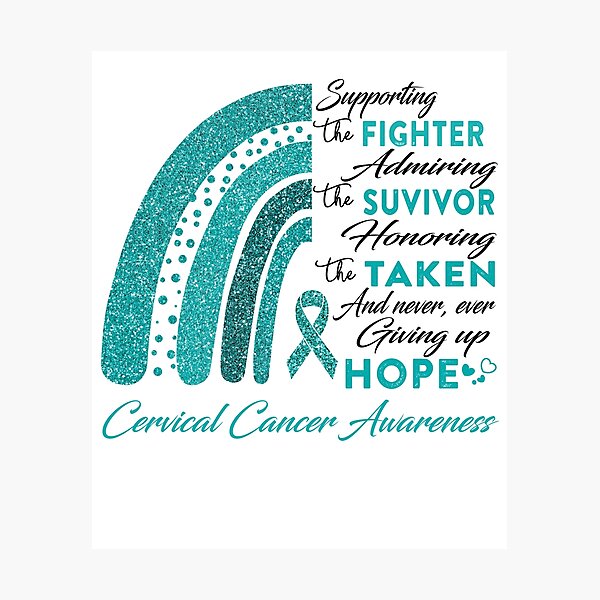 Item preview, Cervical Cancer Warrior Supporting Fighter  Awareness designed and sold by Gillosina.