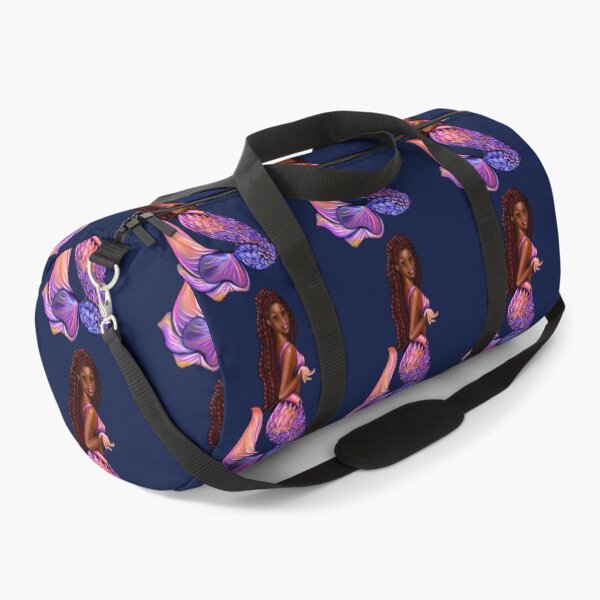 Item preview, mermaid with flowing red locs,   Afro hair and caramel brown skin. Black mermaid designed and sold by Artonmytee.
