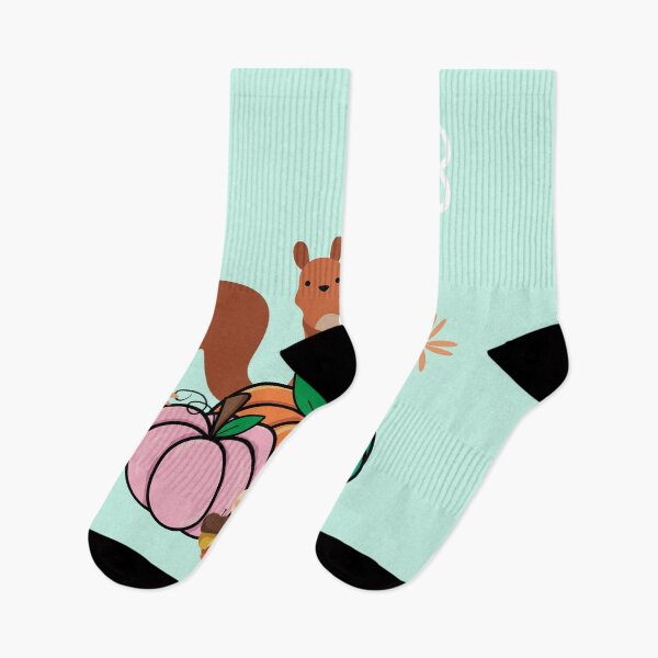 Item preview, Cartoon Squirrels and Colorful Pumpkins designed and sold by LanaDevon.