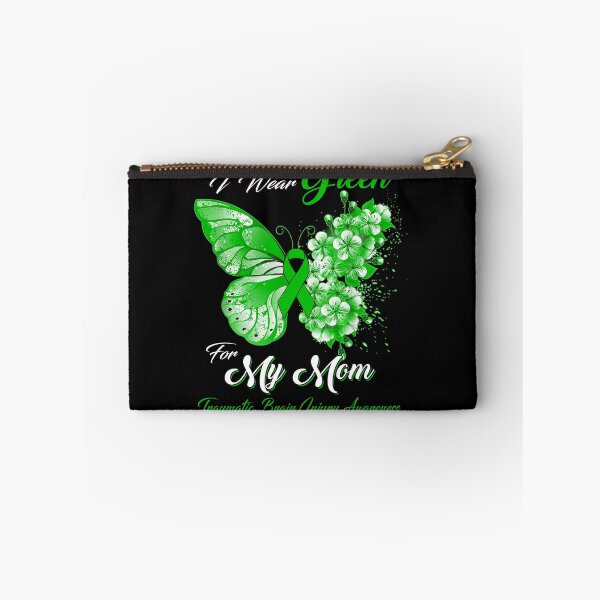 Item preview, I Wear Green For My Mom Traumatic Brain Injury Awareness Butterfly Ribbon Gifts designed and sold by Adropine.