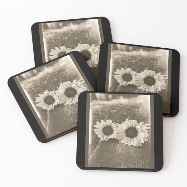 Item preview, Sepia Sunflowers Distressed Photography Design designed and sold by EarthArtDesigns.