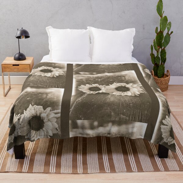 Item preview, Sepia Sunflowers Distressed Photography Design designed and sold by EarthArtDesigns.