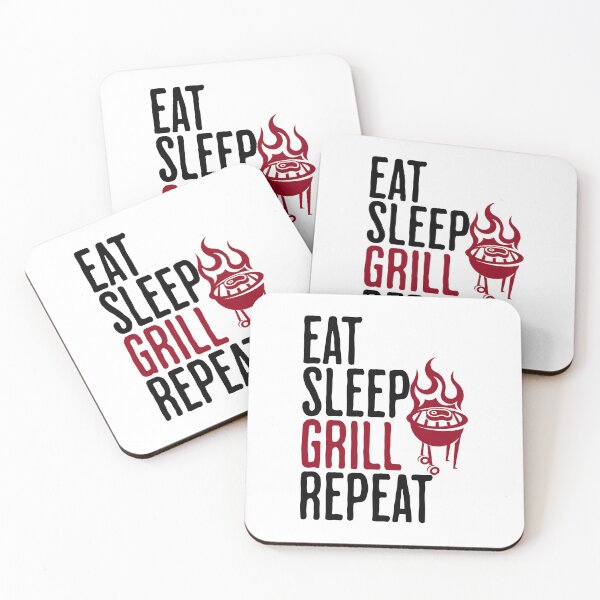 Item preview, Eat Sleep Grill Repeat - Grilling Humor designed and sold by AlanPhotoArt.