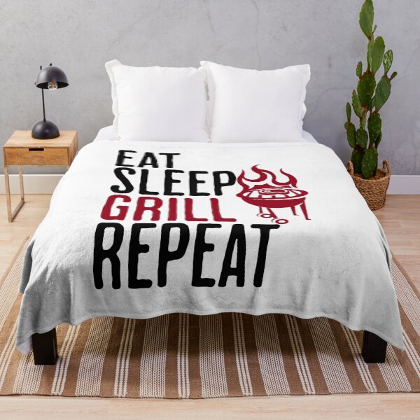 Item preview, Eat Sleep Grill Repeat - Grilling Humor designed and sold by AlanPhotoArt.
