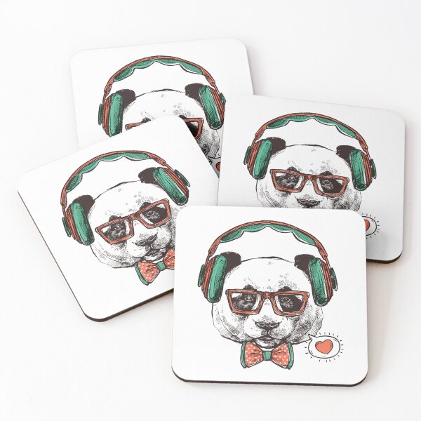 Item preview, A panda loves music designed and sold by ReephShop ★★★★★.