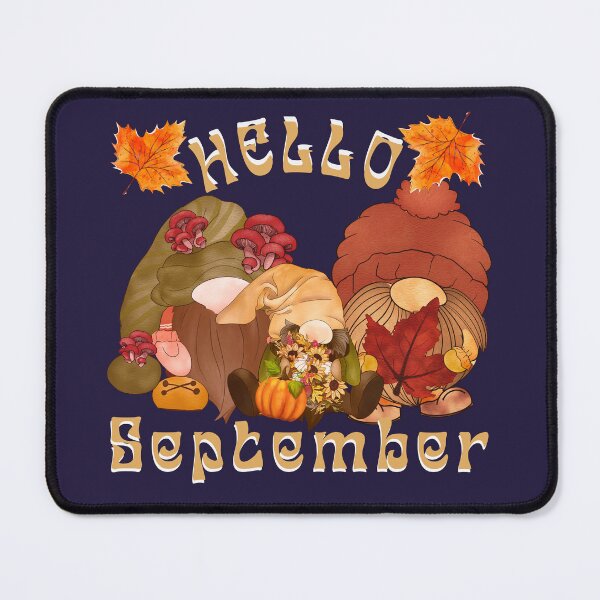 Item preview, Hello September Autumn Gnomes designed and sold by Lovemountain.