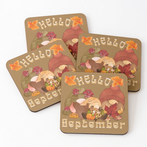 Item preview, Hello September Autumn Gnomes designed and sold by Lovemountain.