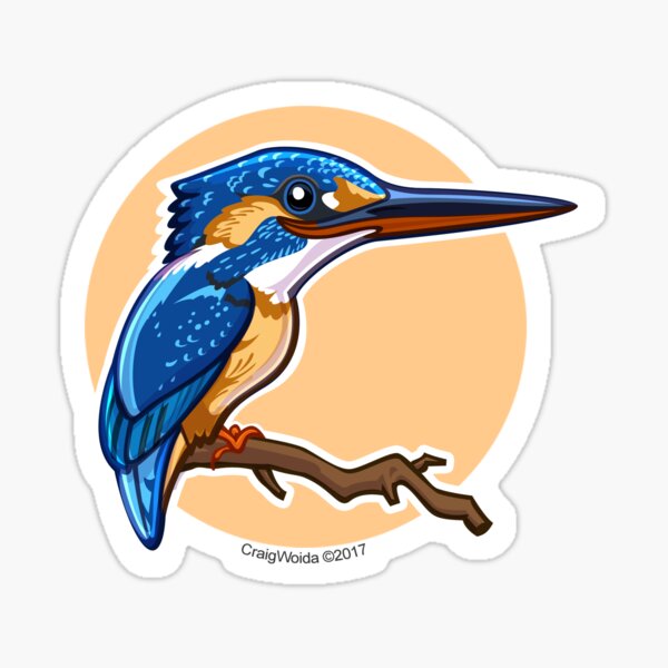 Item preview, Kingfisher bird designed and sold by CraigWoida.