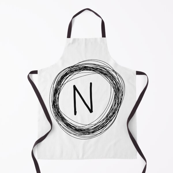 Item preview, Circle bordered N monogram designed and sold by Words-Artist.