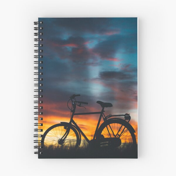 Item preview, silhouette, bicycle, backlight, majestic, atmosphere, twilight, evening, idyllic, sunset, dusk designed and sold by ID  SHIRT.