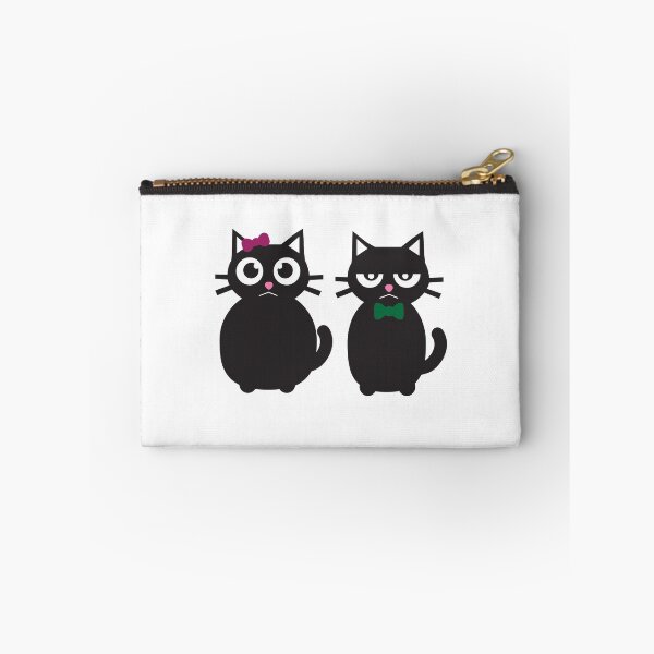 Aperçu de l'œuvre Chats noirs grincheux créée et vendue par Pinkspoisons.