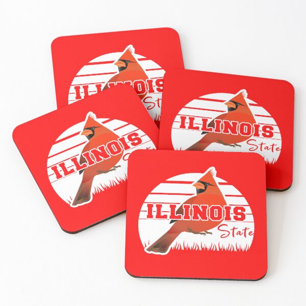 Item preview, State Of Illinois IL, for Red Northern Cardinal Bird Lovers designed and sold by rachimariposa.