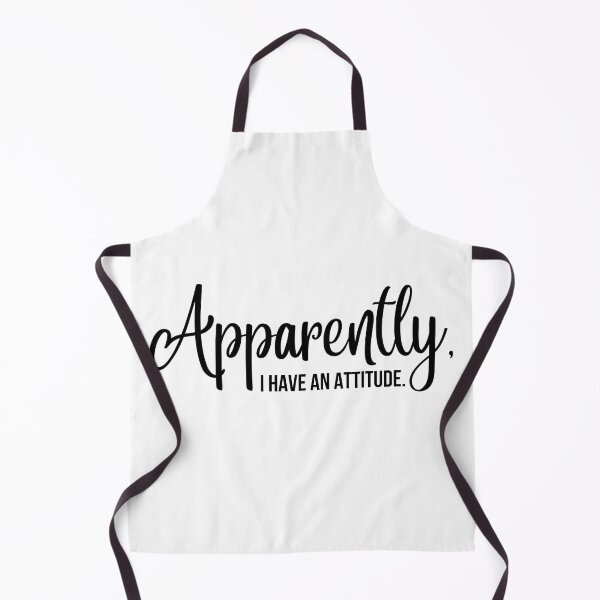 Item preview, apparently i have an attitude | black designed and sold by Nata Designs.