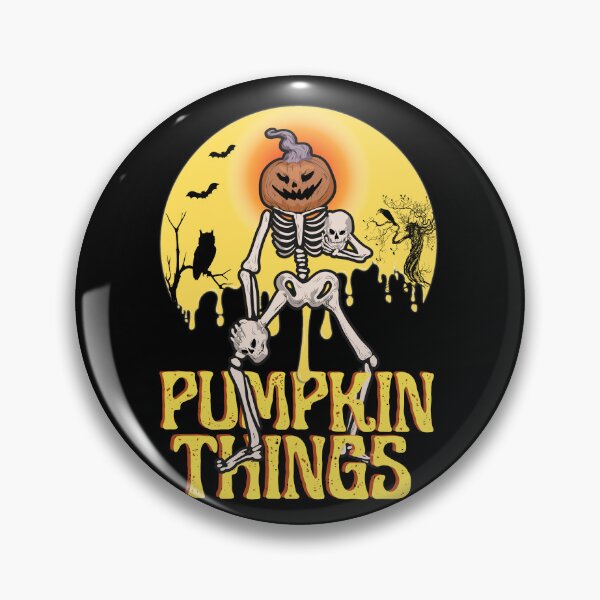Item preview, Pumpkin things funny and creepy halloween skeleton design designed and sold by reka88.