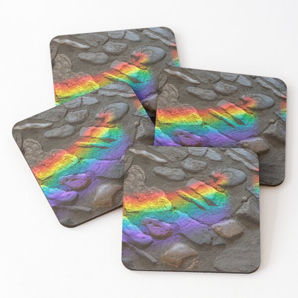 Item preview, Rainbow on stone wall designed and sold by RafaelLima7.