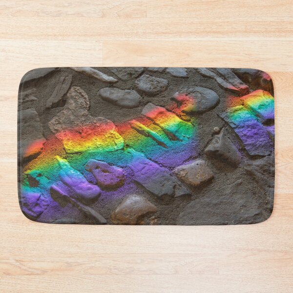 Item preview, Rainbow on stone wall designed and sold by RafaelLima7.