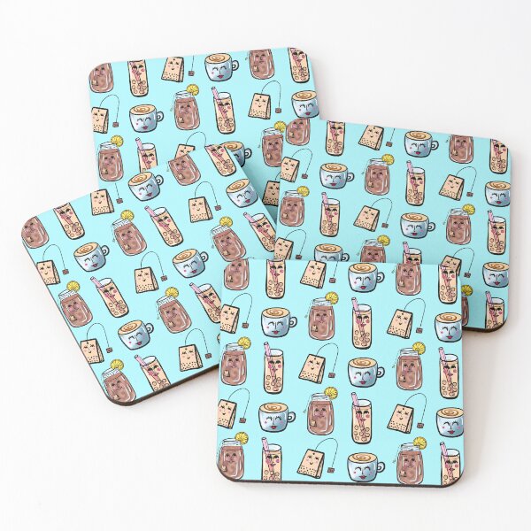 Item preview, Black Tea Lover on Light Blue designed and sold by Love-of-Line.