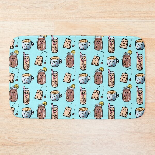 Item preview, Black Tea Lover on Light Blue designed and sold by Love-of-Line.