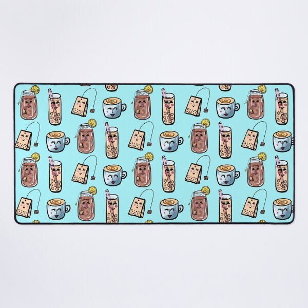 Item preview, Black Tea Lover on Light Blue designed and sold by Love-of-Line.