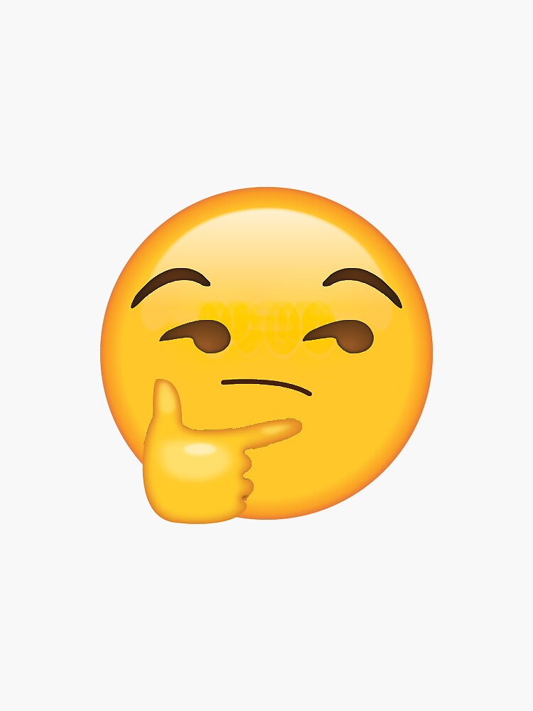Sticker « Emoji secret sceptique méga drôle », par
