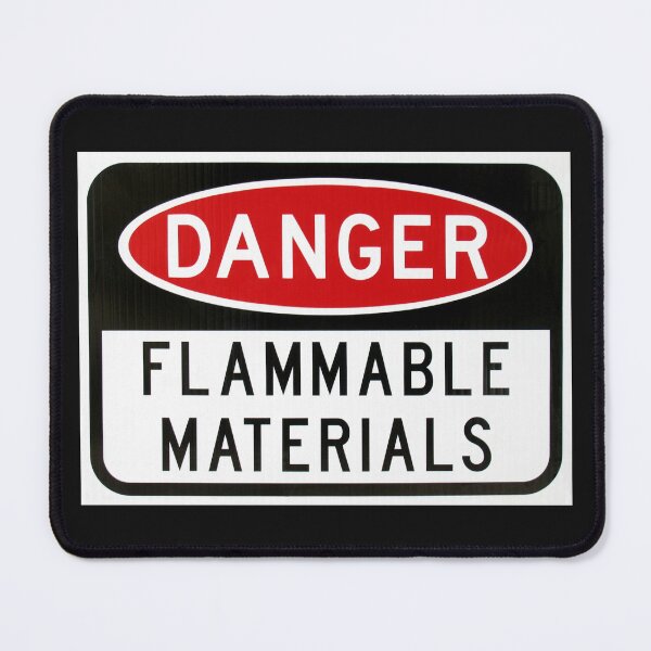 Item preview, Danger Flammable Materials designed and sold by paisleythermond.