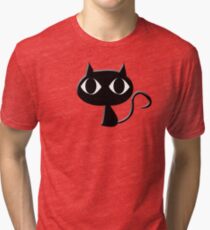 Cute Black Cat Tri-blend T-Shirt