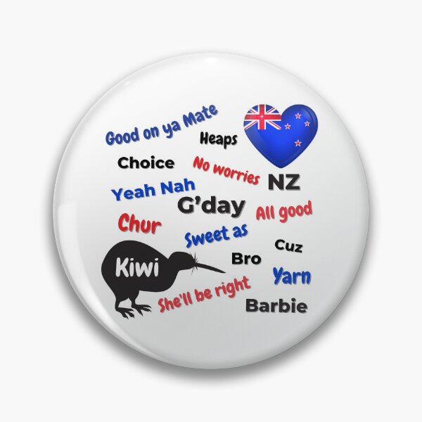Item preview, New Zealand NZ Kiwi Words Expressions Slang Humor designed and sold by Down Downunder.