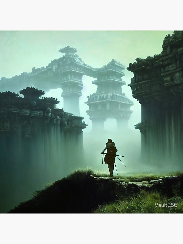 Premium AI Image  A poster for the video game shadow of the colossus