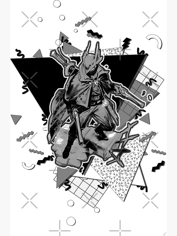 Discover Hunter - Bloodborne *90s graphic design* Premium Matte Vertical Poster